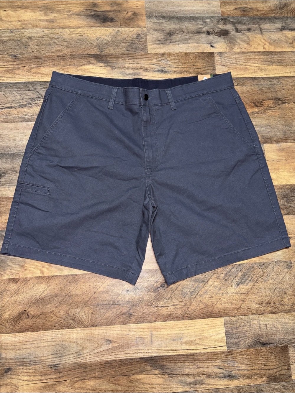 Brahma Charcoal Sky Canvas Flat-Front Men's Shorts